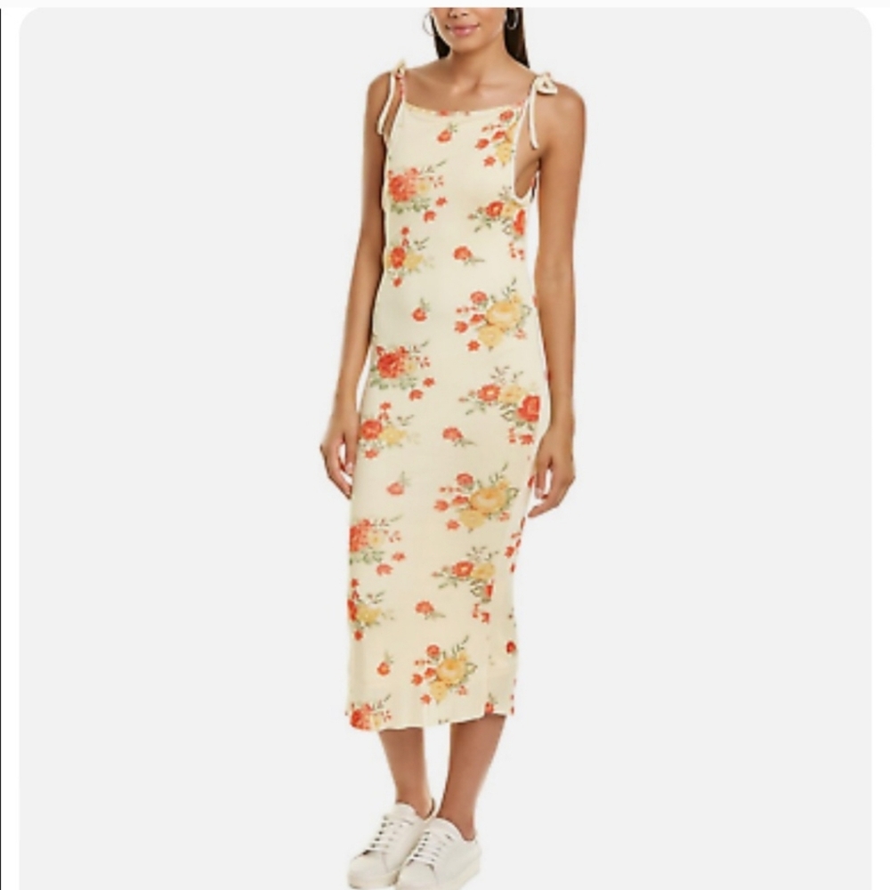 DANIELLE BERNSTEIN Floral Midi Dress